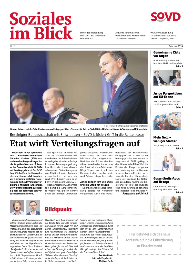 SoVD-Zeitung 02/2024 (Bayern, Hessen)