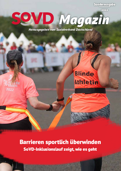 Titelbild SoVD-Magazin zum Inklusionslauf 2022