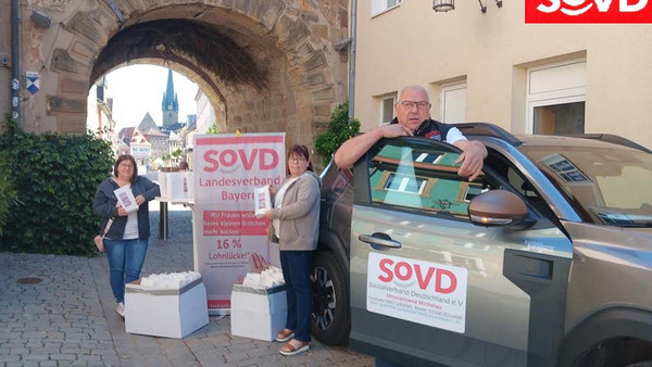 Günther Ruckdäschel, Sabine Süppel und Melanie Schütz in Lichtenfels.
